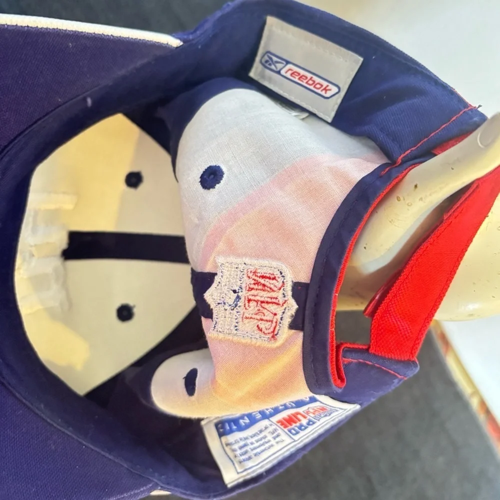 Vintage Reebok Pro NFL Line NY New York Giants FDNY Adjustable Baseball Cap Hat